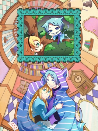 Alice and a Cat in Wonderland Image