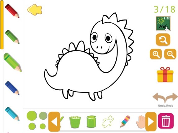 Coloring book - fingers draw screenshot