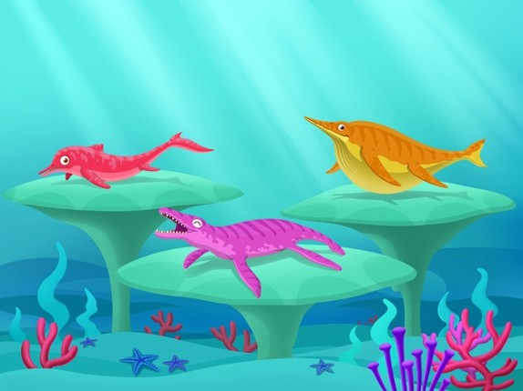Dinosaur Park 3: Sea Monster - Fossil dig &amp; discovery dinosaur games for kids in jurassic park screenshot