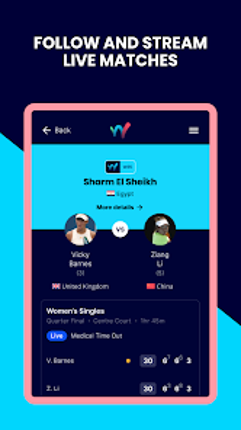 World Tennis Tour Live screenshot