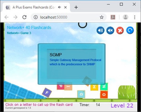CramFLASH Network+ 40 Random FlashCards screenshot