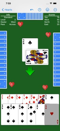 Hearts - Play with your rules screenshot