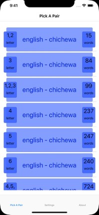 PickAPair Chichewa - English screenshot