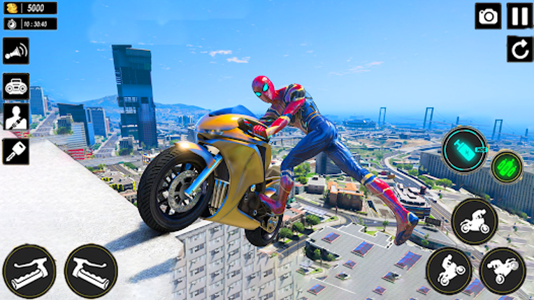 Superhero Bike Stunts 3D Race Image