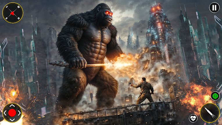 Wild Gorilla City Attack screenshot