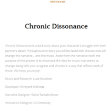 Chronic Dissonance Image