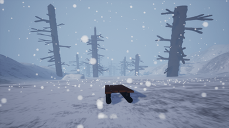 Down hill sledding Image