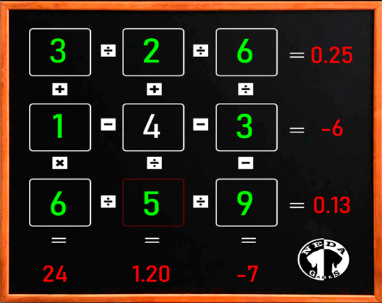 Tablero matematico Game Cover