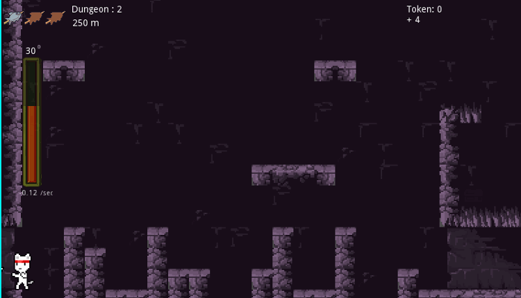 White Cat Wanders in The Dark Assbyss Image