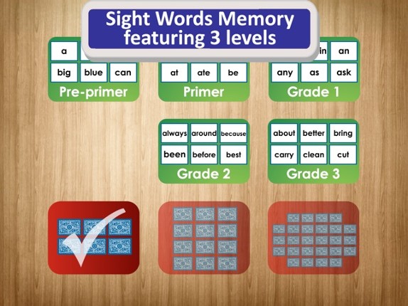 Sight Words Match for Educators and Speech Language Pathologists Image