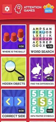 Train your brain - Attention screenshot