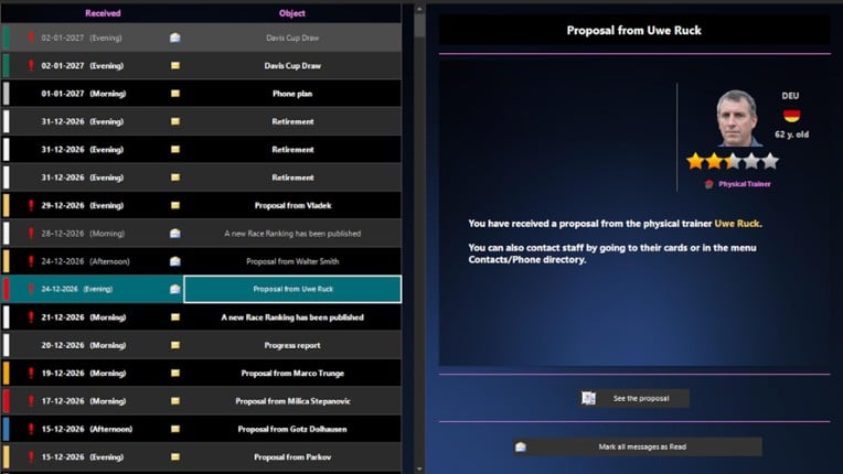 Absolute Tennis Manager 2 screenshot