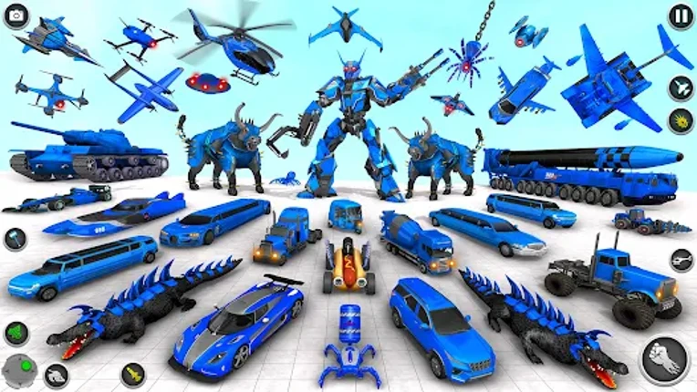 Bull Robot Car Game:Robot Game screenshot