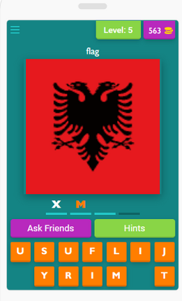 Country flags of the world screenshot