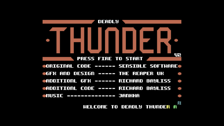 Deadly Thunder (C64) Game Cover