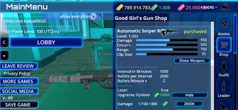 Yandere Zombie Shooter Online screenshot