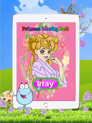 Games Princess Coloring Page : Painting For Kids Free Image