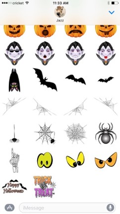 Halloween Stickers from Halloween Solitaire screenshot