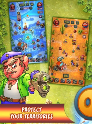 Hogs Wars (TD) - Tower Defense Wars Image