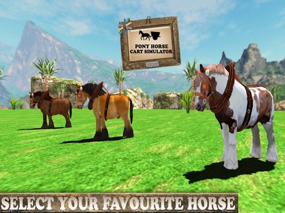 Pony Horse Cart Adventure Simulator 2016-Transport Fruits and Vegetables from Farm to City screenshot