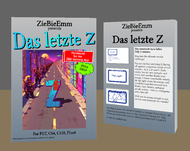 Games like Das letzte Z (Commodore PET, C64, C128, Plus4)