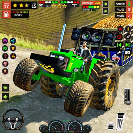 Indian Farming Game 3D Tractor Image