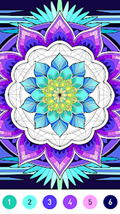 Mandala Color by Number Book Image