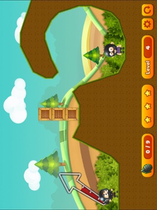 Grenade Toss Puzzle screenshot