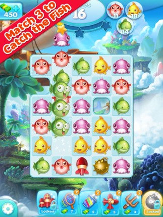 Marine Adventure -- Collect and Match 3 Fish Puzzle Game for TANGO screenshot