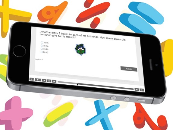 Simple math problems test for 1st grade homeschool screenshot