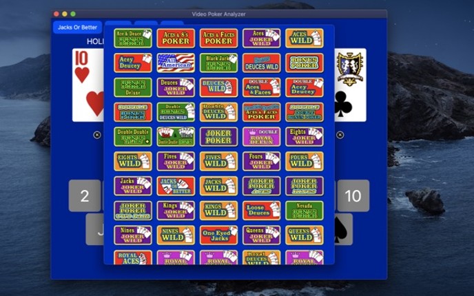 Video Poker Analyzer screenshot