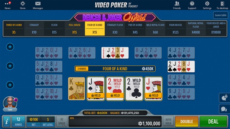 Video Poker by Pokerist screenshot