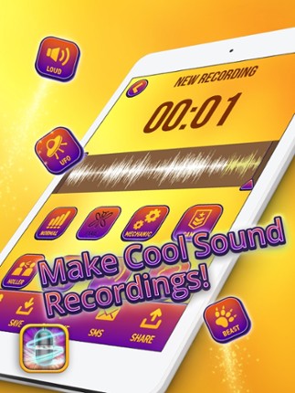 Voice Changer & Recorder – Sound Edit.or and Modifier with Funny Helium Effect.s screenshot