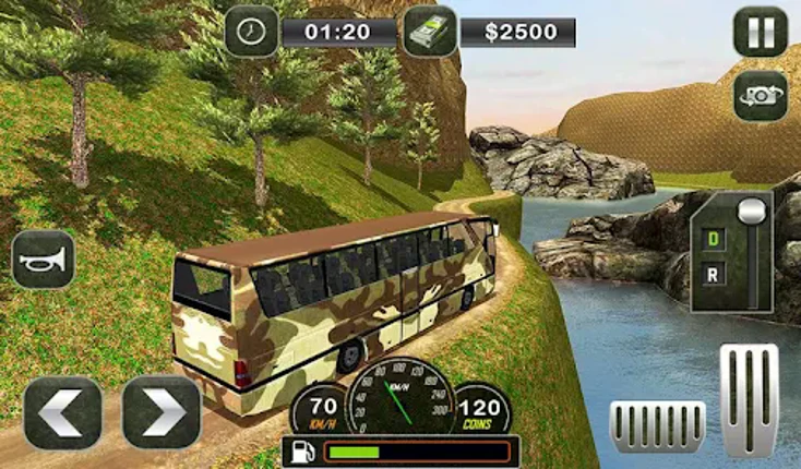 Army Bus Transporter Coach Fun Image