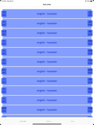 PickAPair Hawaiian - English Image