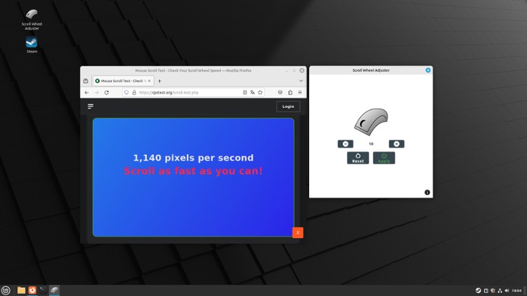 Scroll Wheel Adjuster screenshot