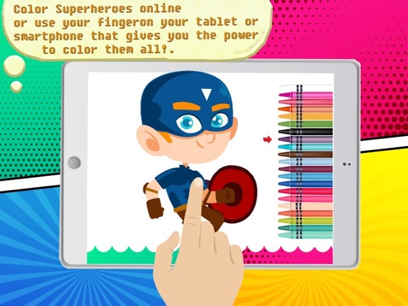 Superhero Coloring Game - The buddy artstudio Image