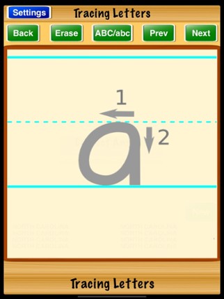 Tracing Letters Image