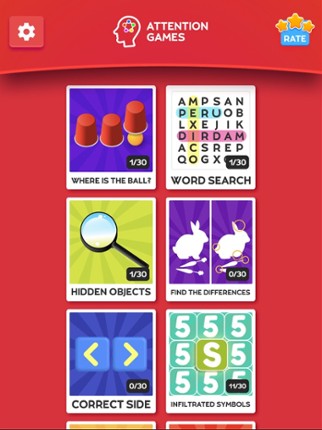 Train your brain - Attention screenshot