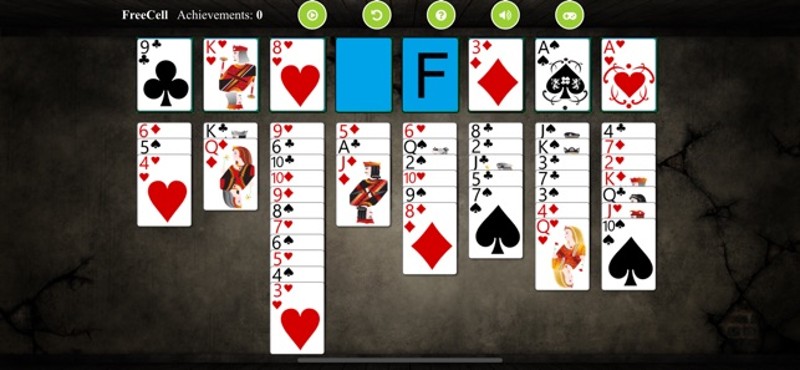*FreeCell Solitaire screenshot