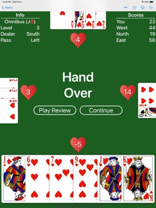 Hearts - Play with your rules screenshot