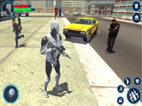 Police robot hero city war Image