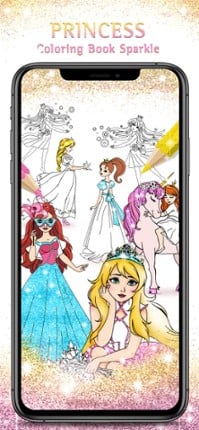 Princess Coloring Book Sparkle screenshot