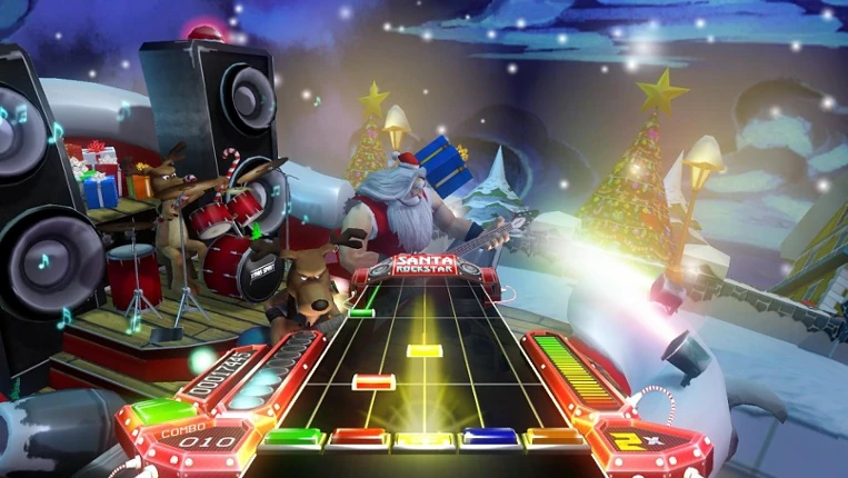 Santa Rockstar HD Image
