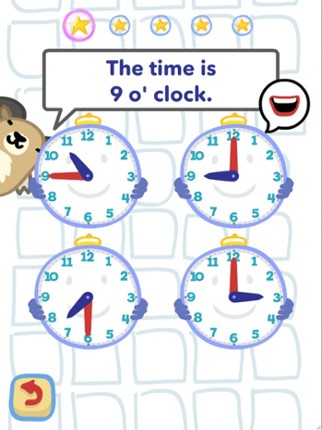 Tell the Time with Bubbimals screenshot