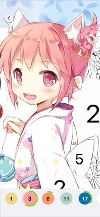 Anime Paint - Color By Number screenshot