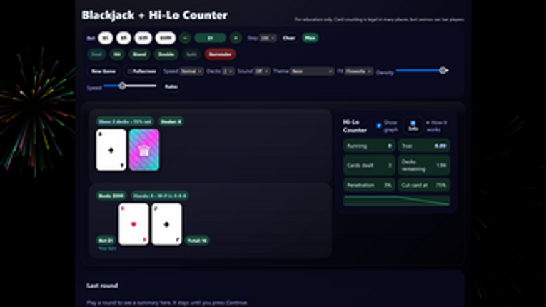 Blackjack + Hi-Lo Card Counting Image