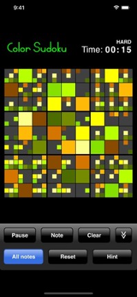 Color Sudoku screenshot