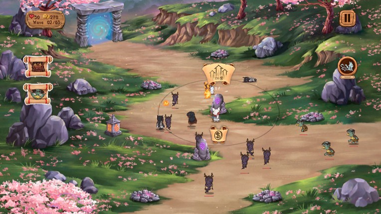 Kitsune's Paths Tower Defense screenshot