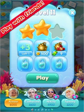 Marine Adventure -- Collect and Match 3 Fish Puzzle Game for TANGO screenshot